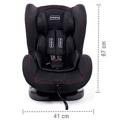 Babyhug Cruise Convertible Reclining Car Seat with Side Impact Protection - Blue & Black