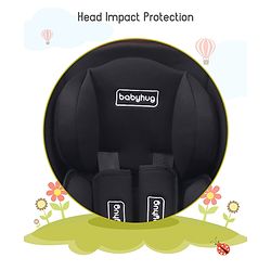 Babyhug Cruise Convertible Reclining Car Seat with Side Impact Protection - Blue & Black