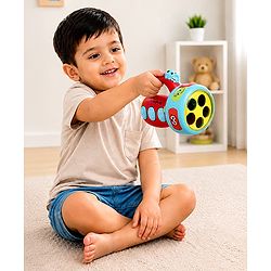 Babyhug Musical Learning Torch for Toddlers| Color-Changing Flashlight| Animal Sounds & Music| Numbers & Color Learning Toy| Interactive Toy| Gifting Option | Yellow