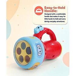Babyhug Musical Learning Torch for Toddlers| Color-Changing Flashlight| Animal Sounds & Music| Numbers & Color Learning Toy| Interactive Toy| Gifting Option | Yellow