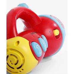 Babyhug Musical Learning Torch for Toddlers| Color-Changing Flashlight| Animal Sounds & Music| Numbers & Color Learning Toy| Interactive Toy| Gifting Option | Yellow