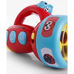 Babyhug Musical Learning Torch for Toddlers| Color-Changing Flashlight| Animal Sounds & Music| Numbers & Color Learning Toy| Interactive Toy| Gifting Option | Yellow