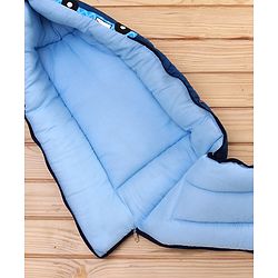 Babyhug Cotton Sleeping Bag City Buzz Print - Blue