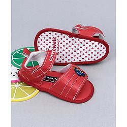 Cute Walk By Babyhug Sandals Style Booties - Red - 0-3M Red