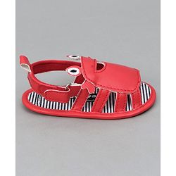 Cute Walk By Babyhug Crab Shape Booties - Red - 0-3M Red