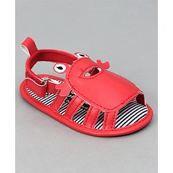 Cute Walk By Babyhug Crab Shape Booties - Red - 0-3M Red