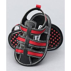Cute Walk By Babyhug Closed Toe Sandal Style Booties - Red