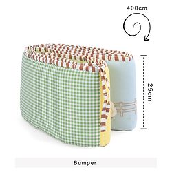 Babyhug Premium Cotton Crib Bumper Large -Farm Theme (Cot not Included)