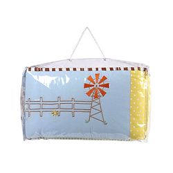 Babyhug Premium Cotton Crib Bumper Large -Farm Theme (Cot not Included)
