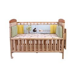 Babyhug Premium Cotton Crib Bumper Regular -Farm Theme (Cot not Included)