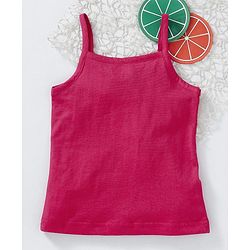 Babyhug Cotton Singlet Slip - Fuchsia