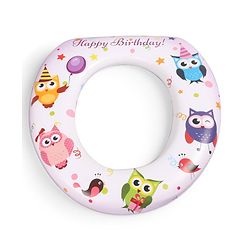 Babyhug Soft Cushioned Baby Potty Seat Owl Print - White