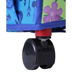 Babyhug 4 Shelved Almirah With Wheels Jungle Baby Print - Blue