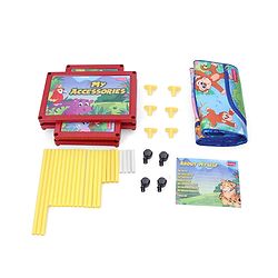 Babyhug 4 Shelved Almirah With Wheels Jungle Baby Print - Blue