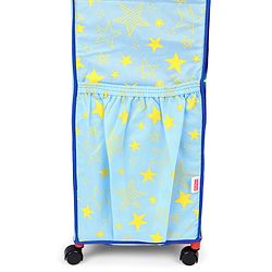 Babyhug Foldable 4 Shelved Almirah With Wheels Space Adventure Print - Dark Blue