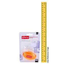 Babyhug Silicone Finger Brush With Case - Orange