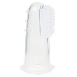 Babyhug Silicone Finger Brush With Case - Orange