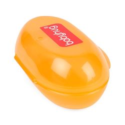Babyhug Silicone Finger Toothbrush for Babies with Protective Case - Orange | For Soft Infant Gums | BPA Free | Gum Massage | Soothing Oral Care