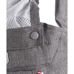 Babyhug Harmony 9-in-1 Ergonomic Baby Carrier with Hip Seat: Breathable fabric, Detachable hood, Padded straps, Pocket storage, and 9 carrying positions for babies up to 15 kg-Grey