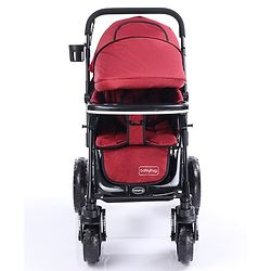 Babyhug Melody Stroller With Reversible Handle & Canopy - Maroon