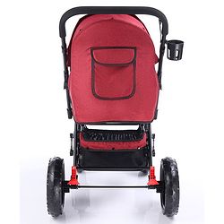 Babyhug Melody Stroller With Reversible Handle & Canopy - Maroon