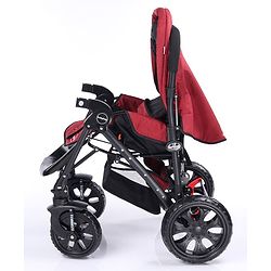 Babyhug Melody Stroller With Reversible Handle & Canopy - Maroon