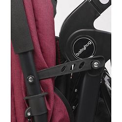 Babyhug Melody Stroller With Reversible Handle & Canopy - Maroon