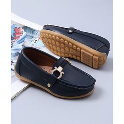 Cute walk by Babyhug Party Wear Loafers - Blue
