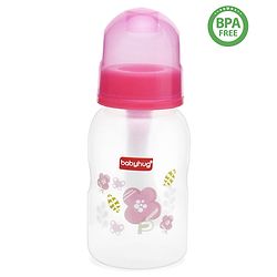 Babyhug Cereal Feeder With Spoon Pink - 150 ml