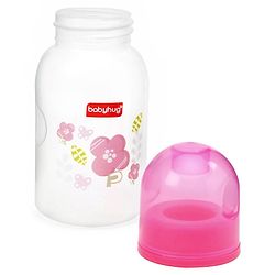 Babyhug Cereal Feeder With Spoon Pink - 150 ml