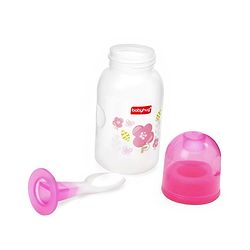 Babyhug Cereal Feeder With Spoon Pink - 150 ml