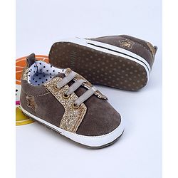 Cute Walk by Babyhug Shoes Style Booties - Brown