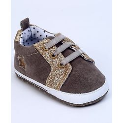 Cute Walk by Babyhug Shoes Style Booties - Brown
