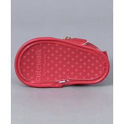 Cute Walk by Babyhug Sandals Style Booties Bow Applique - Red