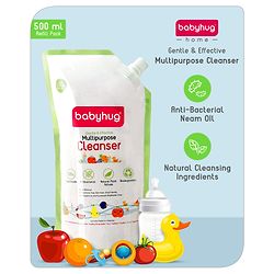 Babyhug Feeding Bottle Accessories & Vegetables Liquid Cleanser Refill Pack - 500 ml