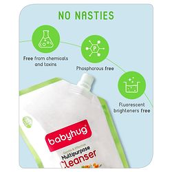 Babyhug Feeding Bottle Accessories & Vegetables Liquid Cleanser Refill Pack - 500 ml