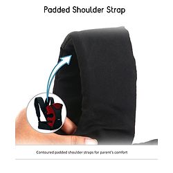 Babyhug Kangaroo Pouch 3 Way Baby Carrier - Red & Black