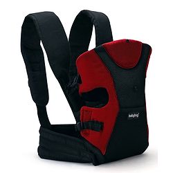 Babyhug Kangaroo Pouch 3 Way Baby Carrier - Red & Black