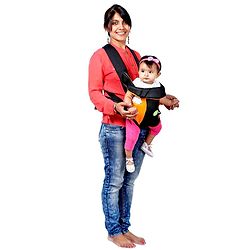 Babyhug Kangaroo Pouch 3 Way Baby Carrier - Red & Black