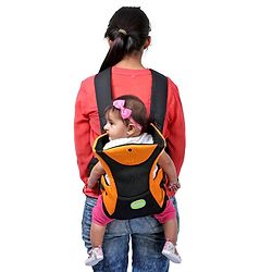 Babyhug Kangaroo Pouch 3 Way Baby Carrier - Red & Black