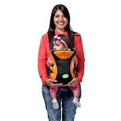 Babyhug Kangaroo Pouch 3 Way Baby Carrier - Red & Black