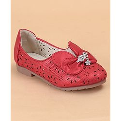 Cute Walk by Babyhug Embellished Bellies - Red