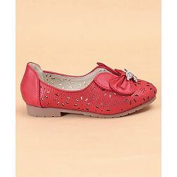 Cute Walk by Babyhug Embellished Bellies - Red
