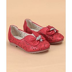 Cute Walk by Babyhug Embellished Bellies - Red