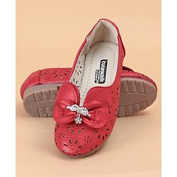 Cute Walk by Babyhug Embellished Bellies - Red