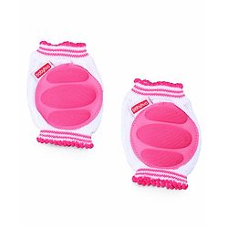 Babyhug Baby Knee & Elbow Pads White Pink (Design May Vary)