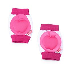 Babyhug Baby Knee & Elbow Pads White Pink (Design May Vary)