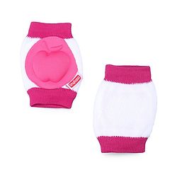 Babyhug Baby Knee & Elbow Pads White Pink (Design May Vary)