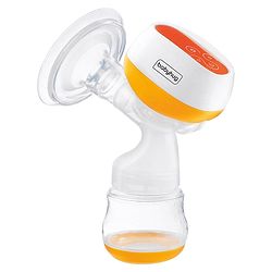 Babyhug Portable 2 in 1 Electric & Manual Breast Pump| Last Used Memory| 2 Modes| 9 Levels Each| Rechargeable & Direct Power| Anti Back Flow| Digital LED Touch| Thermosensitive Base