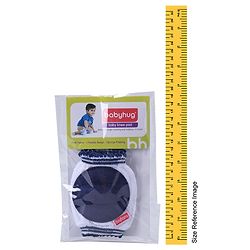 Babyhug Baby Knee & Elbow Pads White Navy Blue (Design May Vary) - 11 x 9 cm